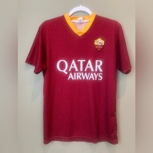 AS Roma Qatar Airways Totti #10 soccer shirt jersey men’s small